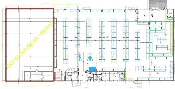 Wynajmę halę magazynową 860 m2