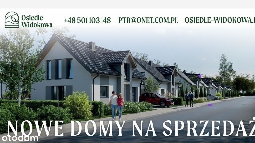 Nowe Domy w zabudowie wolnostojącej przy ulicy Widokowej.