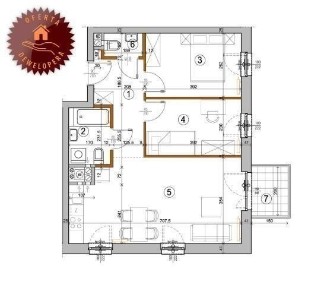 Nowe > Mieszkanie 53,42 m2 > Rembertów