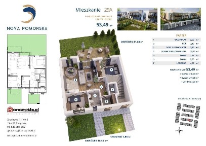 Nova Pomorska | mieszkanie 40A | 63.50 m2