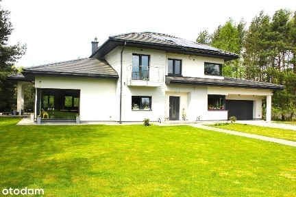 Wygodny i elegancki dom otoczony zielenią