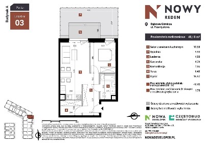 Nowy Reden | mieszkanie 2-pok. | A4