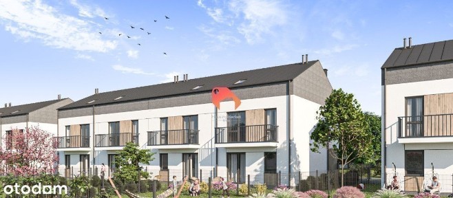 Dom w zabudowie szeregowej z pompą ciepła