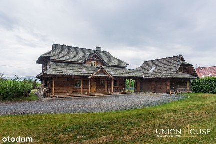 Dom z bali - 40 arów działki - basen