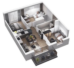 FORESTIS- Mieszkanie nr 9B