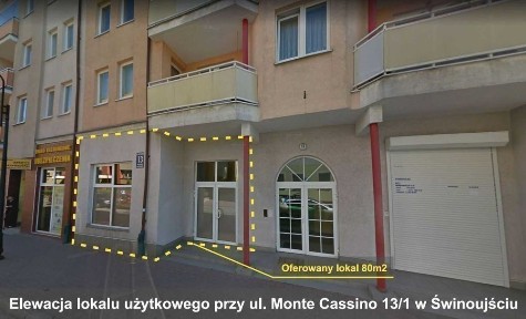 Świnoujście, sprzedam lokal / mieszkanie 80m2 ul. Monte Cassino