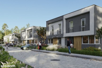 Ostatnie 3 domy w zabudowie bliźniaczej w Wojkowicach ok. 78,5