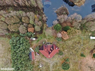 Dom z własnym stawem i wyspą pod Toruniem - Obory