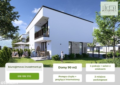 Domy Dunajcowa 90m2 ETAP II Wrzesień 2026 / 4 ostatnie segmenty