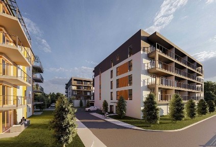 Ostoja Park, 2 pokoje, 46,35 m2, balkon 10,42 m2, rezerwacja