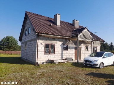 Dom wolnostojący z działką, w trakcie wykańczania