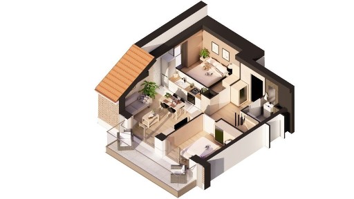 Cicha przystań w Pucku - apartament 3- pokojowy - 50,98m2