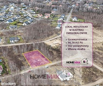 Bliźniak 100m2, działka 5,8a w Gniewomirowicach