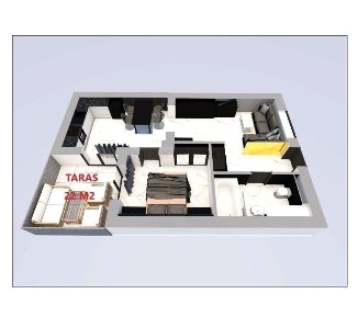 Mieszkanie z tarasem/do wykończenia i aranżacji!