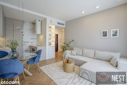 Piękne 2-pokojowe Hanza Tower z balkonem + parking