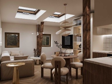 Adaptacja poddasza 27,10 m2, klimatyzacja - Królowej Jadwigi