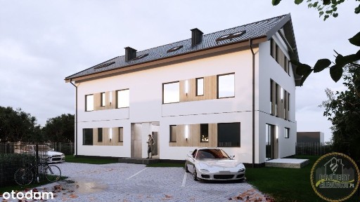 Segment z ogródkiem i pompą ciepła