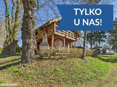 Wyjątkowy dom z bali nad Jeziorem Mielno