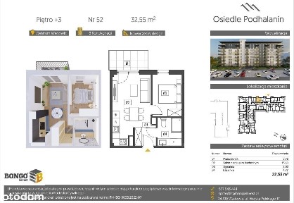 WADOWICE NA SPRZEDAŻ Wyjątkowo kompaktowe mieszkanie 2 POKOJOWE