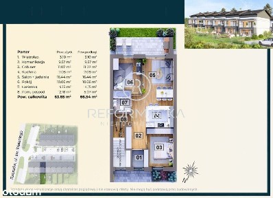 Mieszkanie 63,65m² + duży ogród lub 117,09m² z poddaszem św. Walentego
