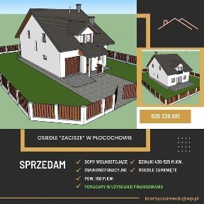 Dom wolnostojący-stan surowy zamknięty na osiedlu Zacisze