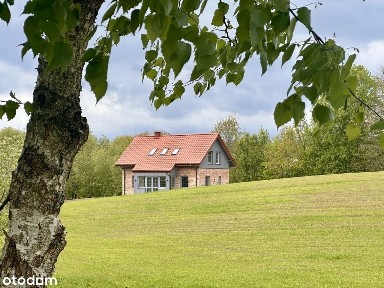 Dom z duszą - wysoki salon, cegła, drewno, Natura 2000, 5 min od plaży