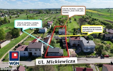 Piękna okolica / dwa domy / duża działka / Pilne