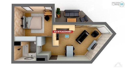 2 pokoje w apartamentowcu z pięknym widokiem