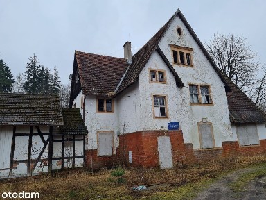 Unikalny budynek dworca Mała Karczma obok jeziora koło Gniewa!