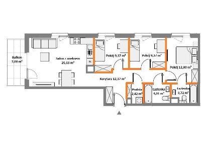Apartament 76 m² | Dwa ogrody | Sypialnia z łazienką | Świetna okolica