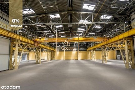 Magazyn 4925 m2. Produkcja 400kW, suwnice. Bielany