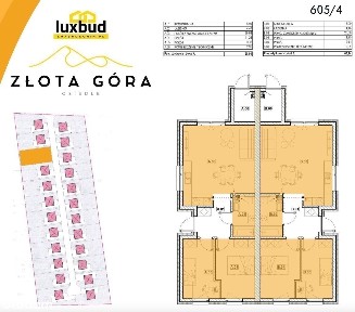 Brzeźno Bliźniak 61m2 Złota Góra gaz/pompa ciepła