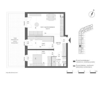 2-pokojowe mieszkanie 40m2 Bez Prowizji
