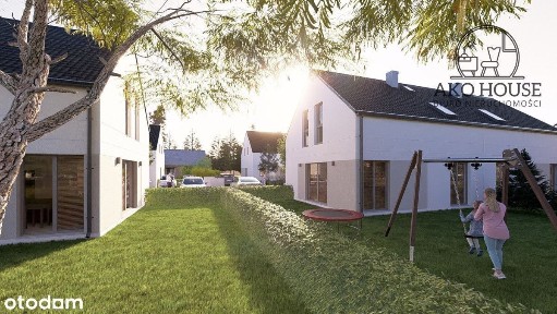 Nowoczesny bliźniak z ogródkiem z widokiem na las!