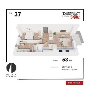 Nowoczesne mieszkanie 3-pokojowe z tarasem.