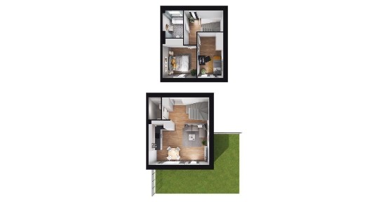 3-pokojowy dom 59m2 + ogródek Bezpośrednio