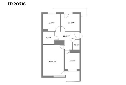 Trzypokojowy apartament na Mokotowie