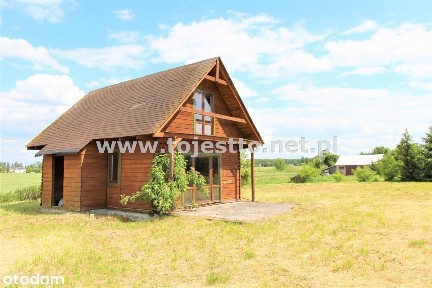 Domek drewniany salon z aneksem, 2 sypialnie