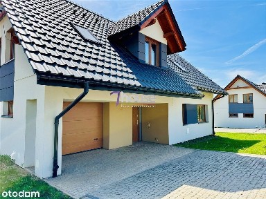 Nowoczesny dom z garażem blisko natury