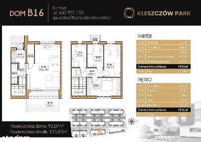 Kleszczów Park Żory | dom szeregowy 4-pok. | 15B