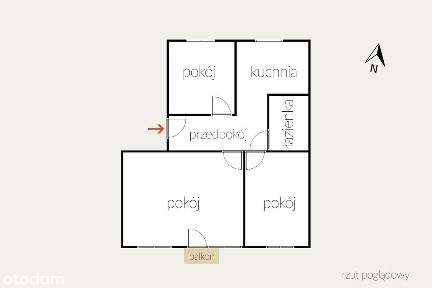 Na wynajem mieszkanie 3 pok. ul. Żeromskiego w Koszalinie