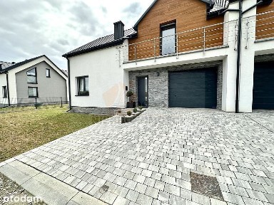 Brzezna gmina Podegrodzie, stylowy dom w zabudowie bliźniaczej