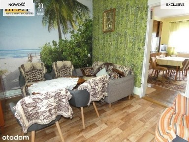 Dom -bliźniak z dużym ogrodem