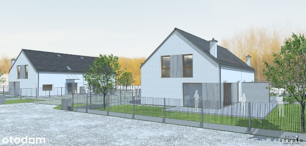 Na sprzedaż bliźniak - 101 m², 4 pokoje, 2 łazienki, ogród - Mścice