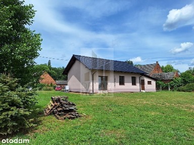 Nowy dom do wykończenia-Duża działka-Pompa ciepła