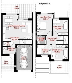 Gotowy dom szeregowy - segment skrajny 113 m2