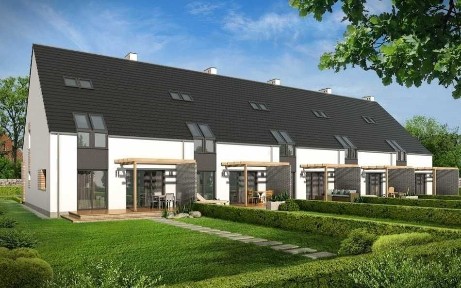 Szeregówka z garażami oś Borów, ul. Onufrego 140 m2