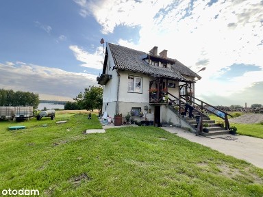 Działka z domem z linią brzegową Jeziorak!