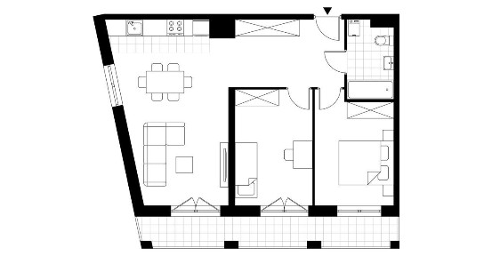 3-pokojowe mieszkanie 62m2 + balkon