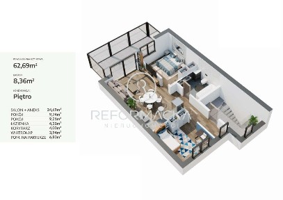 Nowoczesne 58m2 z ogrodem|st. deweloperski| Załęże